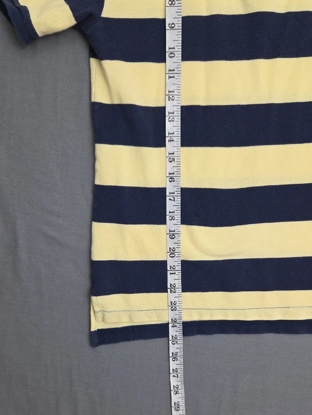 Ralph Lauren Polo Short‎ Sleeve Striped Polo - Navy & Yellow